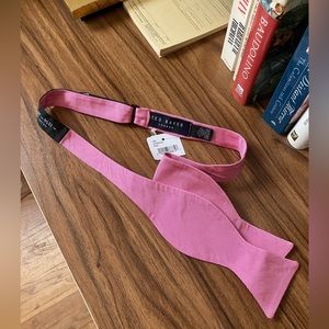 Ted Baker silk bow tie, pink